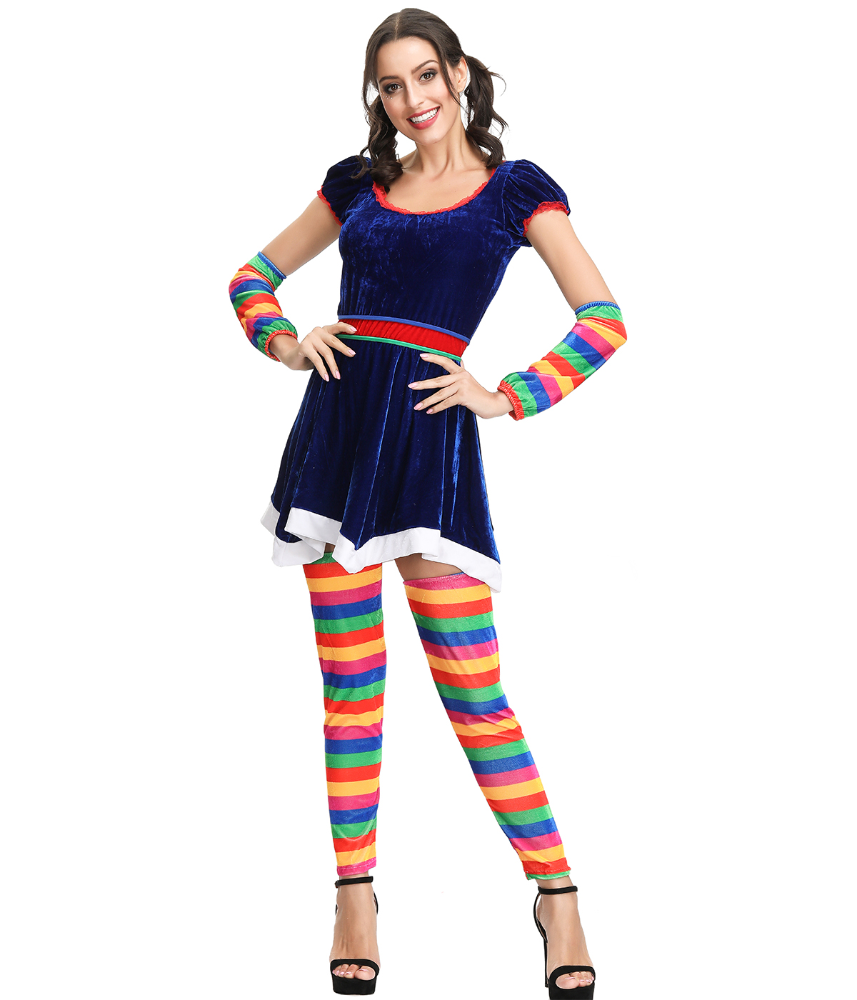 F1909 sexy clown costume for women